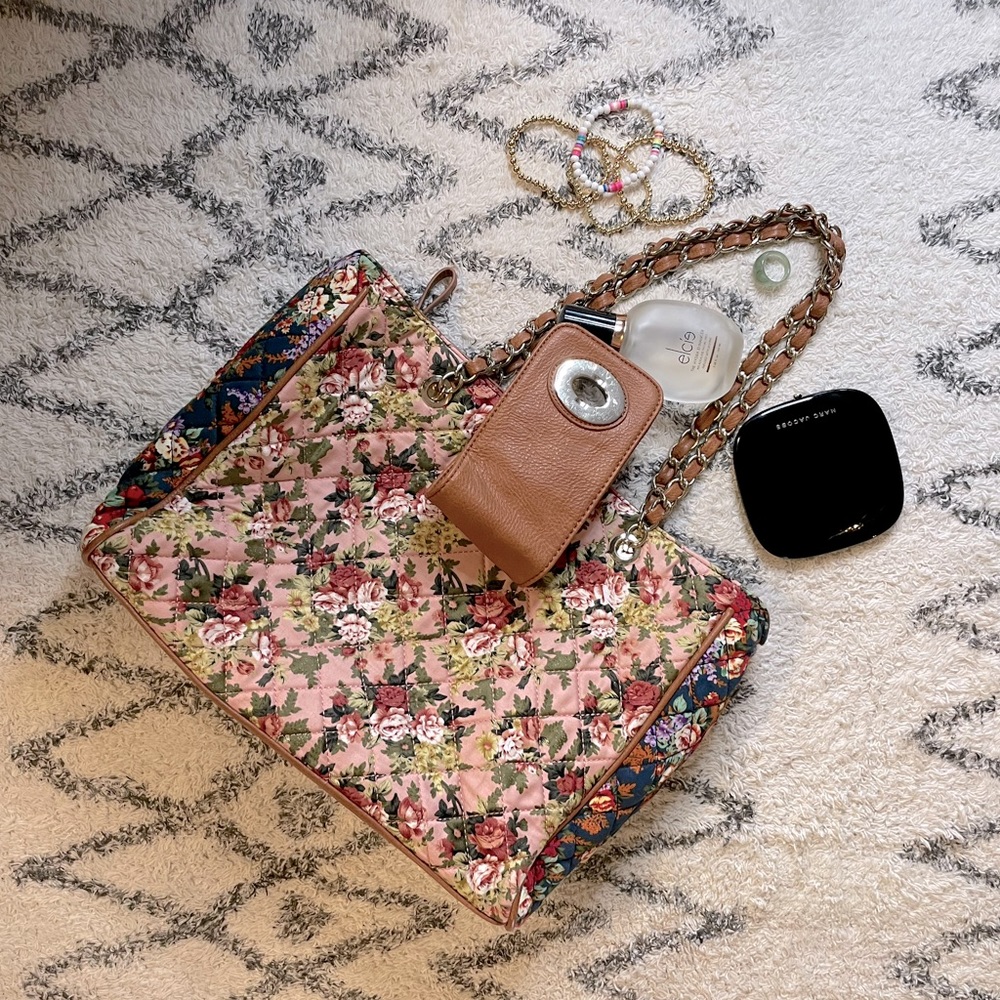 Aldo Women’s Quilted Floral Print Tote